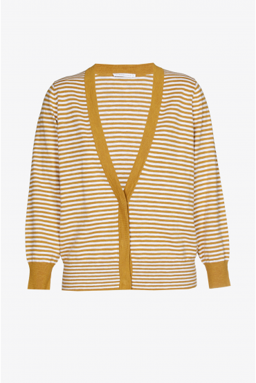Gilet rayé en jersey