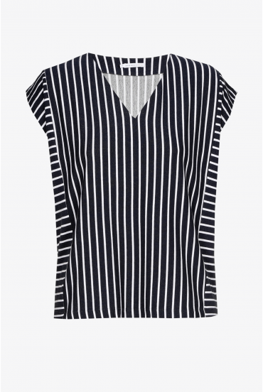 Gestreepte T-shirt in jerseystof