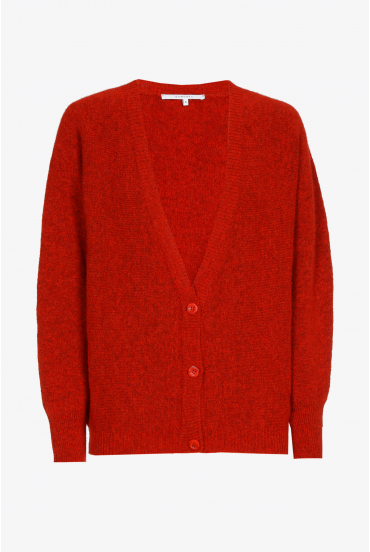 Korte gilet met alpacawol 