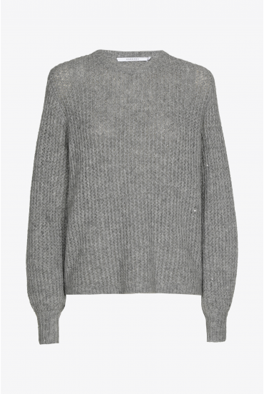 Pullover aus Wolle mit Ajour-Mster