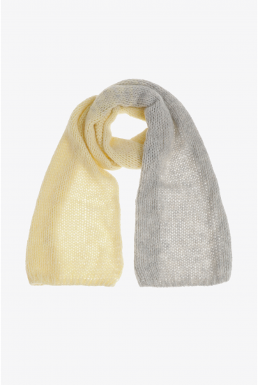 Dégradé sjaal met alpacawol