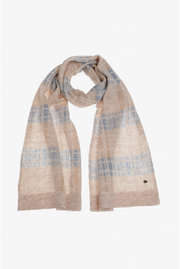 Sjaal met ruitmotief