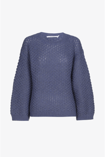Gebreide pull met ronde hals 
