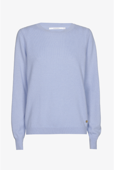 Pull met ronde hals in cashmere