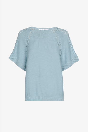 Katoenen pull met raglanmouwen