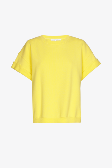 Sporty pullover in cotton