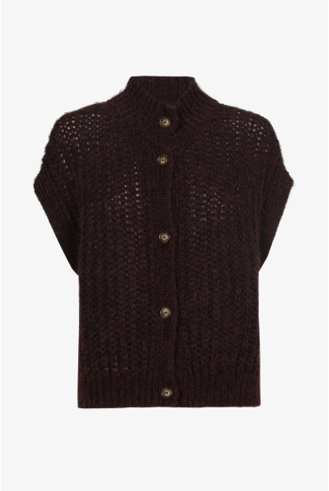Gilet met fantasiesteek