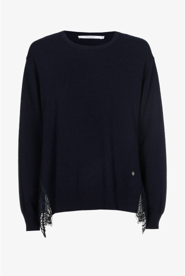 Pullover mit Spitze