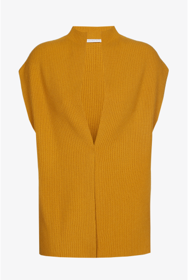 Mouwloos gilet van merinowol