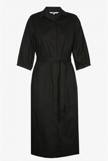 Black button down maxi dress