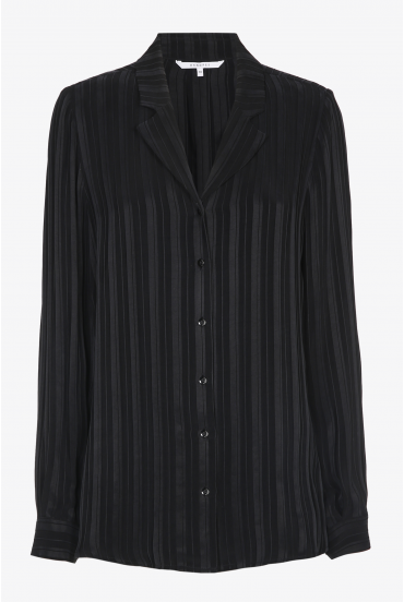 Soft blouse with pinstripe pattern