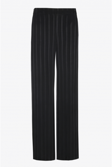 Soft trousers with pinstripe pattern