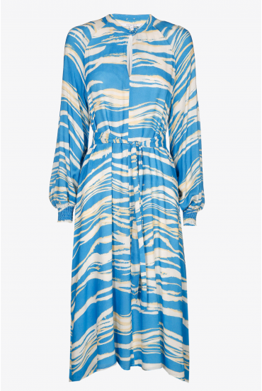 Robe maxi à manches bouffantes