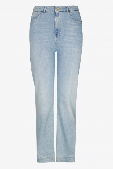 Pale jeans with straight legs