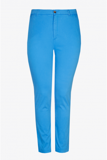Zachte broek met smalle pijpen
