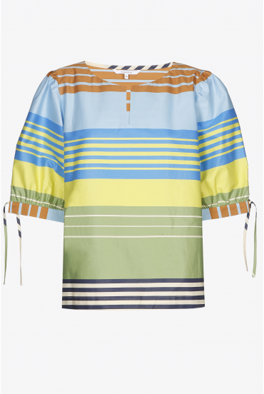 Multicoloured oversized blouse