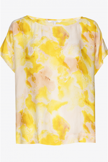 Blouse with tie dye print