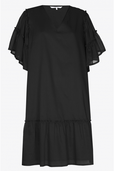 Dress with full-length sleeves