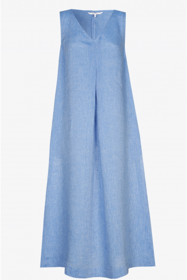 Sleeveless dress with A-line