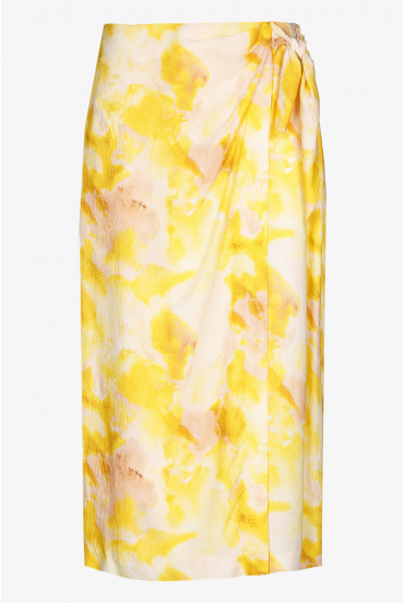Skirt with tie dye print
