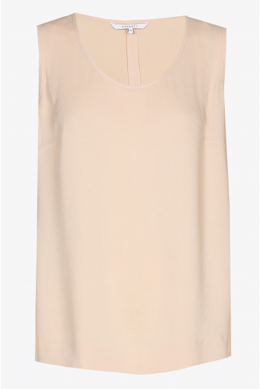Top in bubble viscose