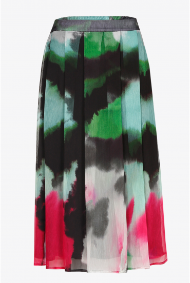 Skirt with microscopic print