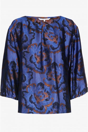 Bluse aus Jacquardstoff