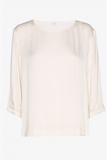 Blouse souple à manches bouffantes