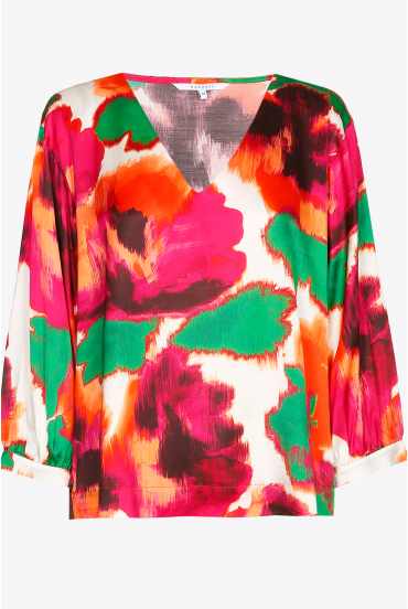 Bluse mit Blumenmuster
