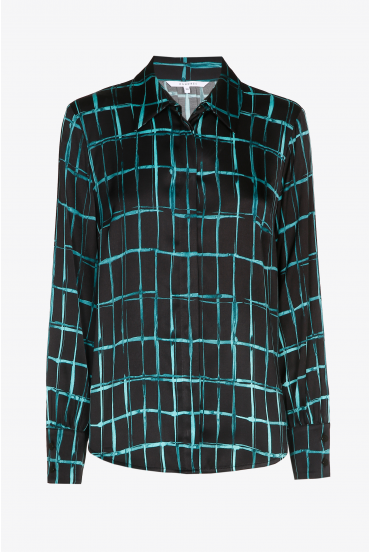 Gemusterte Bluse