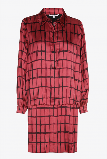 Robe midi à motif