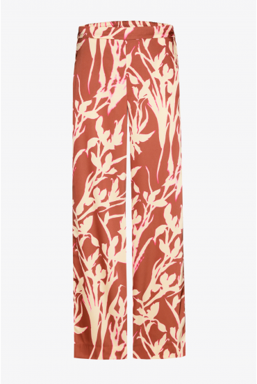 Trousers with original floral print