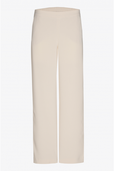 Geklede broek met wijde pijpen