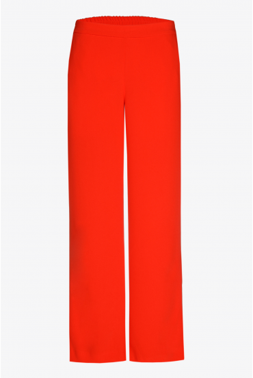 Geklede broek met wijde pijpen