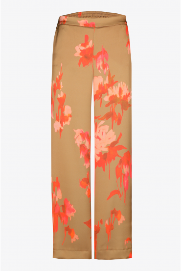 Broek met satijnlook