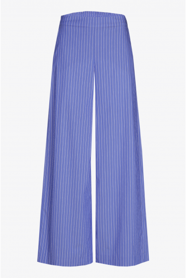 Gestreepte broek met wijde pijpen