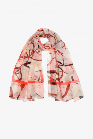 Sjaal met bloemenprint