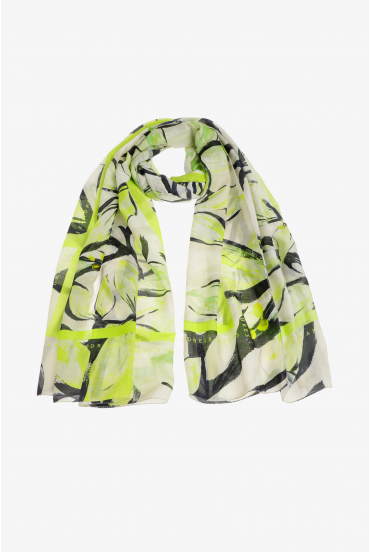 Sjaal met bloemenprint
