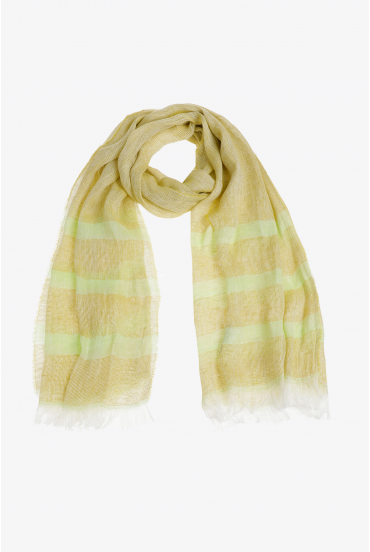Woven linen scarf