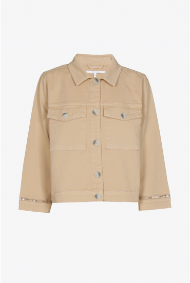 Veste courte avec entre-deux