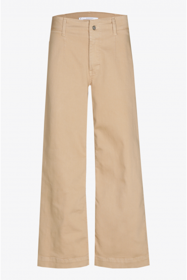 Pantalon en jean à taille marquée