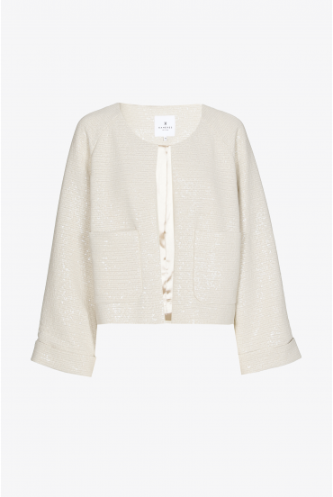 Veste courte à paillettes