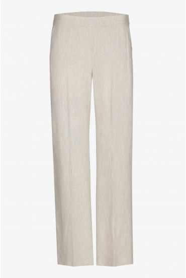 Broek met pinstripe in lurex