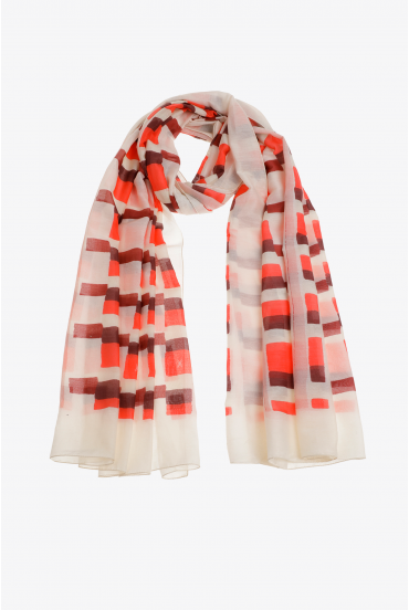 Foulard à motif aquarelle