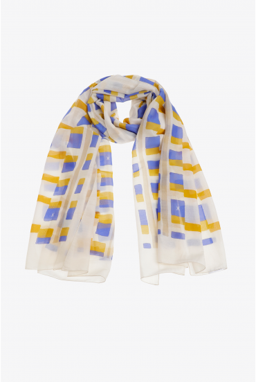 Foulard à motif aquarelle