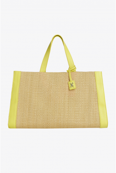 Sac à main élégant avec raphia