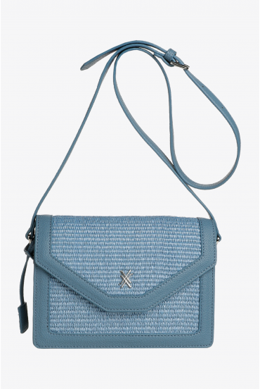 Sac à bandoulière avec raphia