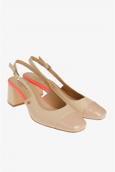 Slingbacks tricolores