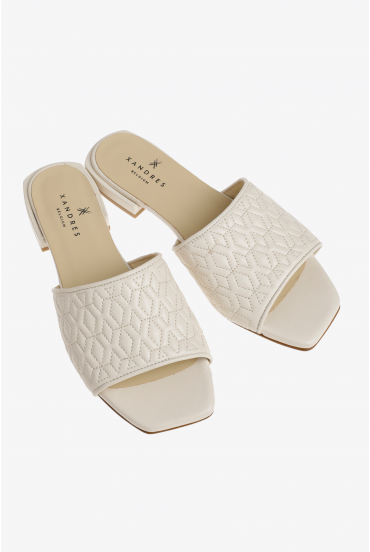 Mules en cuir