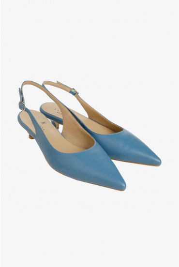 Slingbacks avec talon aiguille bas